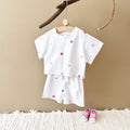 Summer Floral Short Sleeve Set for Baby Girls