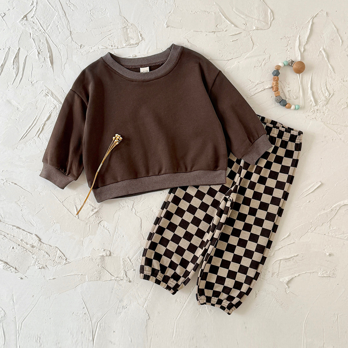 Baby Cookie Embroidered Long Sleeve Top and Pants Set Spring Autumn 6Months-3years