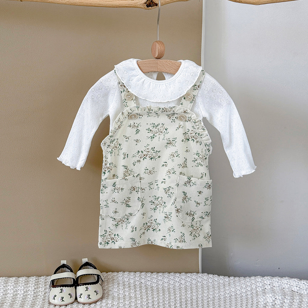 Baby Girls Printed Suspender Dress Set 6Months-3Years