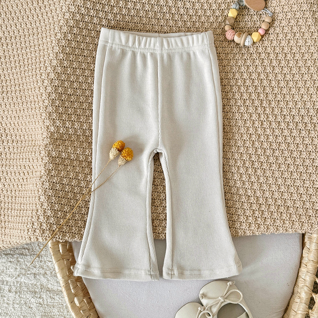 Gentle Tone Baby Flare Pants High Waist Stretch Infant Casual Pants
