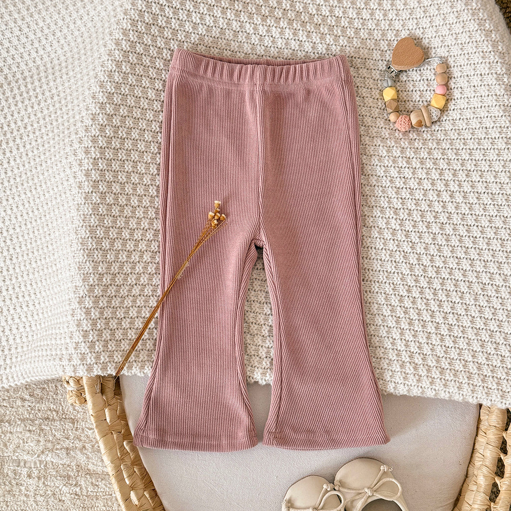 Gentle Tone Baby Flare Pants High Waist Stretch Infant Casual Pants