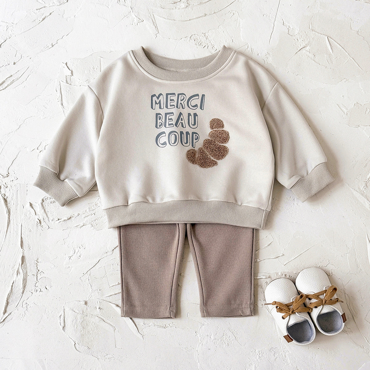 Baby Cookie Embroidered Long Sleeve Top and Pants Set Spring Autumn 6M-3 Years Old