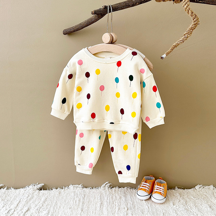 Neutral Baby Printed Pattern Sports Set 1-3 Years Old