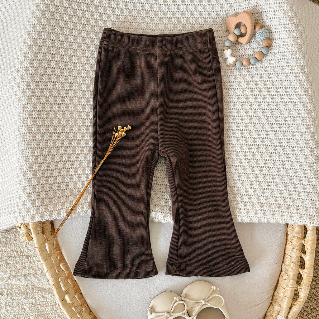 Gentle Tone Baby Flare Pants High Waist Stretch Infant Casual Pants