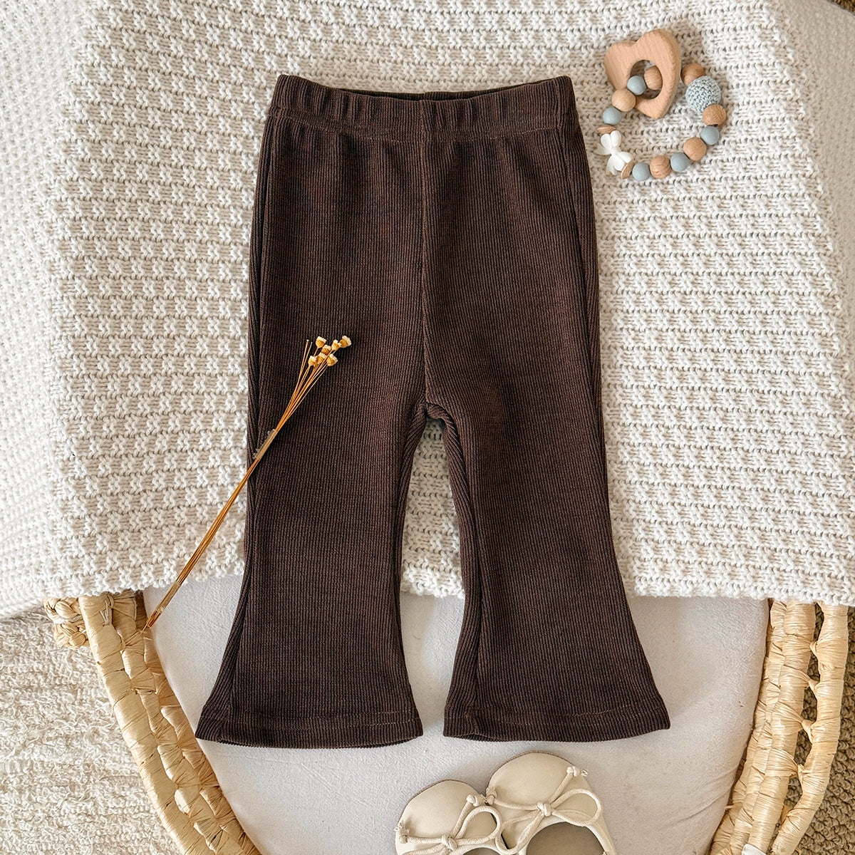 Gentle Tone Baby Flare Pants High Waist Stretch Infant Casual Pants