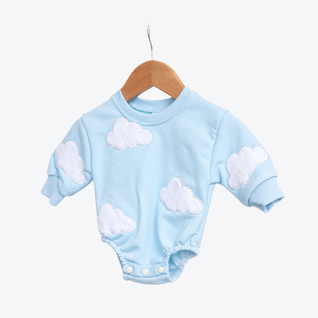 Neutral baby flower pattern long sleeved jumpsuit 1-18 months